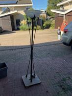 Staande schemerlamp met dimmer, Huis en Inrichting, Ophalen, Gebruikt, Ridderstijl, Glas