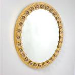 Vintage vergulde design spiegel kristal Duitsland 60's Palwa, Huis en Inrichting, Woonaccessoires | Spiegels, Ophalen of Verzenden