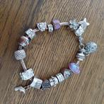 Armband Pandora look a like, Overige materialen, Gebruikt, Ophalen of Verzenden, Met bedels of kralen