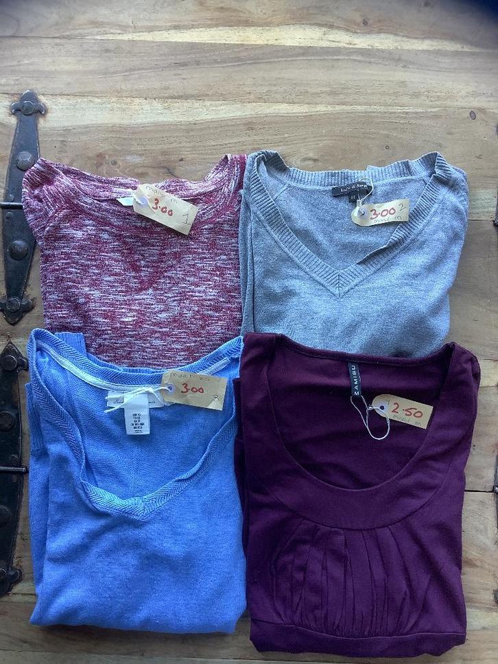 2 truien pullover en 1 tuniek 3/4 met lange mouw 4 voor €8, Kleding | Dames, Truien en Vesten, Zo goed als nieuw, Maat 38/40 (M)