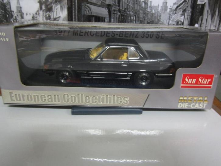 MERCEDES-BENZ 350 SL CLASSIC 1977, Hobby en Vrije tijd, Modelauto's | 1:18, Nieuw, Auto, Sun Star, Ophalen of Verzenden