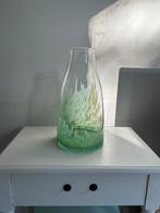 Vaas groen gevlamd glas, Ophalen, Minder dan 50 cm, Groen, Glas