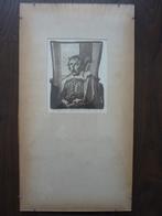 Ets Jacob Cats Dichter Vaderland Den Haag Joop van Eck 1971, Antiek en Kunst, Verzenden