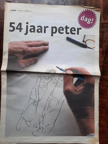 Peter van Straaten 54 jaar Parool. 24 jaar cartoons.