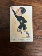 Voetbalplaatje karikatuur Xerxes v.d. Peppel #59 NO PANINI, Ophalen of Verzenden, Poster, Plaatje of Sticker
