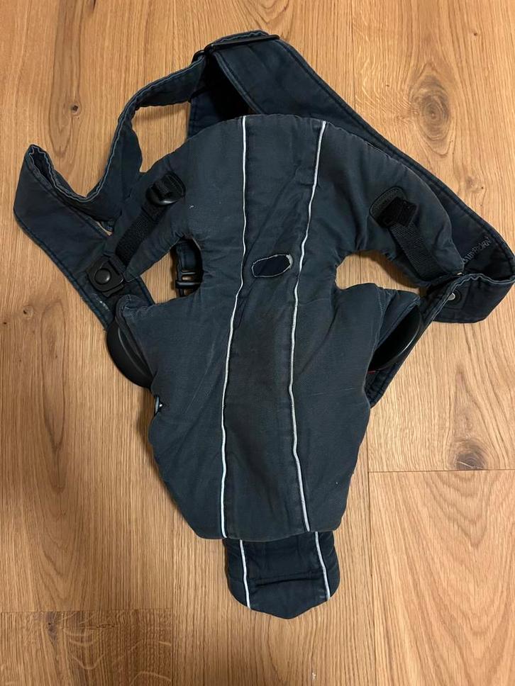 Baby Draagzak Katoen Antraciet, Kinderen en Baby's, Babydragers en Draagdoeken, Gebruikt, Draagzak, Buik, Baby Björn, Ophalen