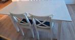 Ikea Laneberg eettafel + 4 Rosentorp stoelen, Ophalen of Verzenden