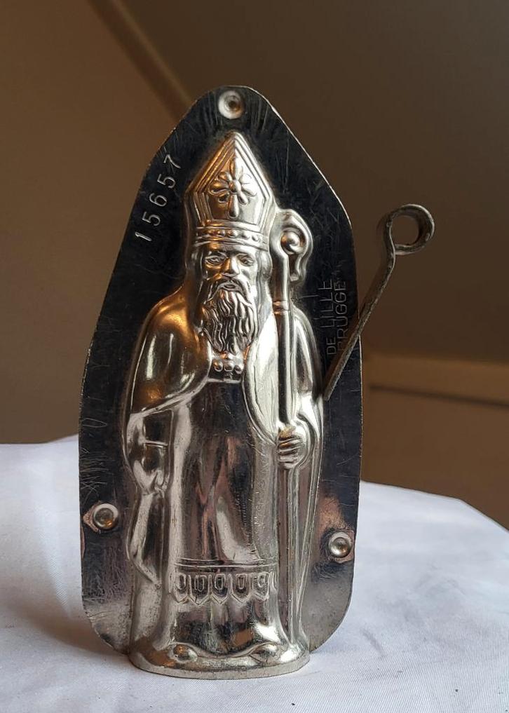 Oude chocoladevorm: Sinterklaas  (Merk: J. Boyen BRUXELLES), Antiek en Kunst, Curiosa en Brocante, Ophalen of Verzenden