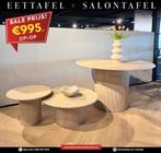 Eettafel + 2 delig salontafels, Ophalen, Nieuw