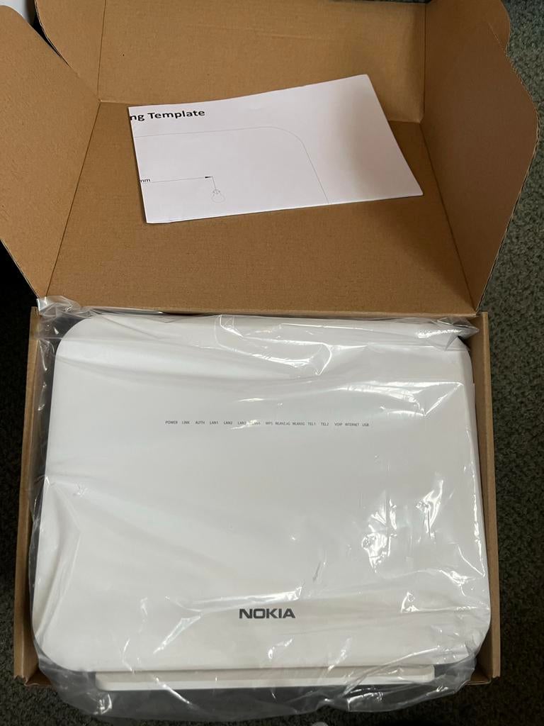 Nokia  XS-2426G-A glasvezel modem Nieuw, Computers en Software, Routers en Modems, Ophalen of Verzenden, Nieuw, Router