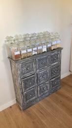 Kastje grijs, 1 of 2 laden, Zo goed als nieuw, Minder dan 100 cm, 25 tot 50 cm