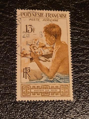 Frans Polynesië Postzegel - Graveur sur Nacre beschikbaar voor biedingen