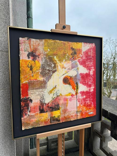 Bram Reijnders (1974) - Gemengde techniek, Antiek en Kunst, Kunst | Schilderijen | Modern, Ophalen of Verzenden