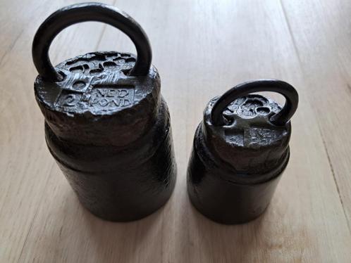 2 mooie krukgewichten, Antiek en Kunst, Antiek | Gereedschap en Instrumenten, Ophalen