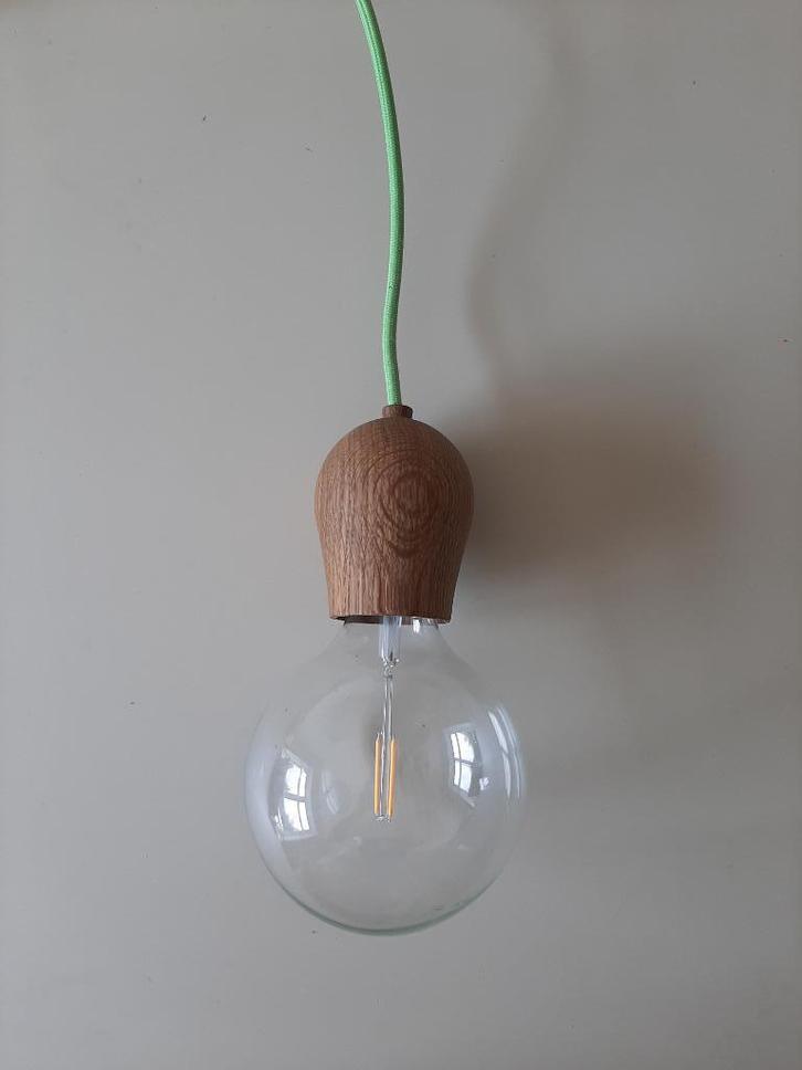 Nordic Tales Bright Sprout hanglamp, Huis en Inrichting, Lampen | Hanglampen, Gebruikt, Minder dan 50 cm, Glas, Hout, Ophalen of Verzenden