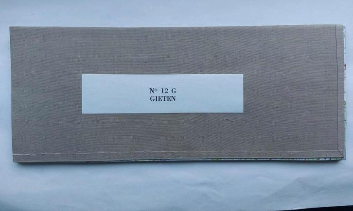 12G stafkaart uit 1960 Gieten met oa Grolloo Eext Drouwen, Boeken, Atlassen en Landkaarten, Zo goed als nieuw, Landkaart, Nederland