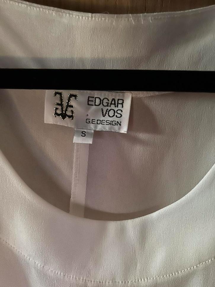 Edgar vos top wit maat S, Kleding | Dames, Tops, Zo goed als nieuw, Wit, Zonder mouw, Ophalen of Verzenden