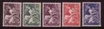 Nederland 1946 449/453  Nationale Hulp, Ongebruikt, Postzegels en Munten, Postzegels | Nederland, Ophalen of Verzenden, Na 1940