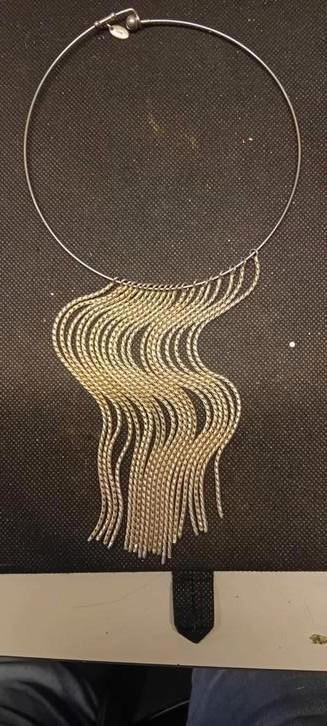 Fraai zilveren SPANG halssierraad. 925 zilver., Sieraden, Tassen en Uiterlijk, Kettingen, Zo goed als nieuw, Zilver, Zilver, Ophalen of Verzenden