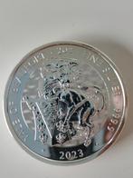 Zilveren Tudor Beast Yale of Beaufort 2023 - 2oz Fine Zilver, Ophalen of Verzenden, Vóór koninkrijk, Overige waardes, Zilver