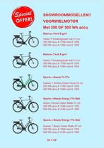 SHOWROOMMODELLEN SPARTA/BATAVUS tot 30% korting OP = OP, Sparta, Nieuw, Ophalen of Verzenden, 50 km per accu of meer