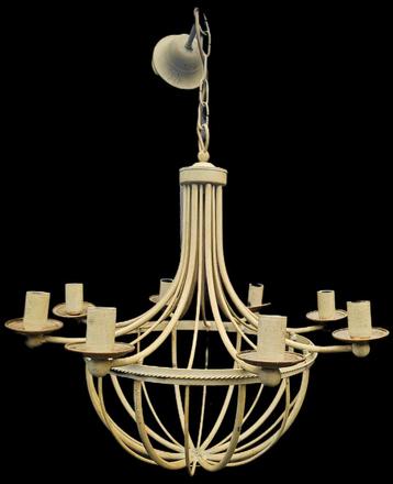 Landelijke Kroonluchter Metaal 8 Armen beschikbaar voor biedingen