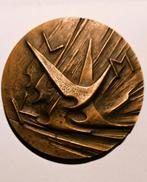 Penning Federico Carasso : 50 jaar KLM, 1969, Verzenden, Brons, Nederland