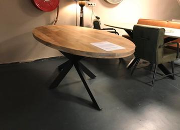 Ovaal Mango houten tafel - vanaf €279 - Actie - 6 afmetingen beschikbaar voor biedingen