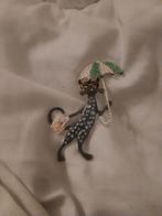 Broche kat paraplu, Sieraden, Tassen en Uiterlijk, Broches, Ophalen of Verzenden, Nieuw, Overige materialen