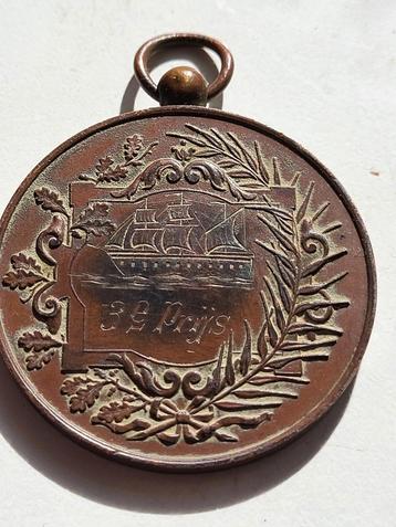 Oude penning/medaille landbouwfeest Purmerend uit 1900 beschikbaar voor biedingen