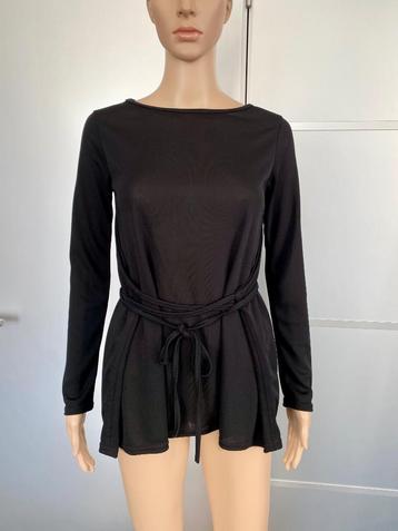 G799 Lac d'OR: maat S=36 blouse top trui zwart shirt beschikbaar voor biedingen
