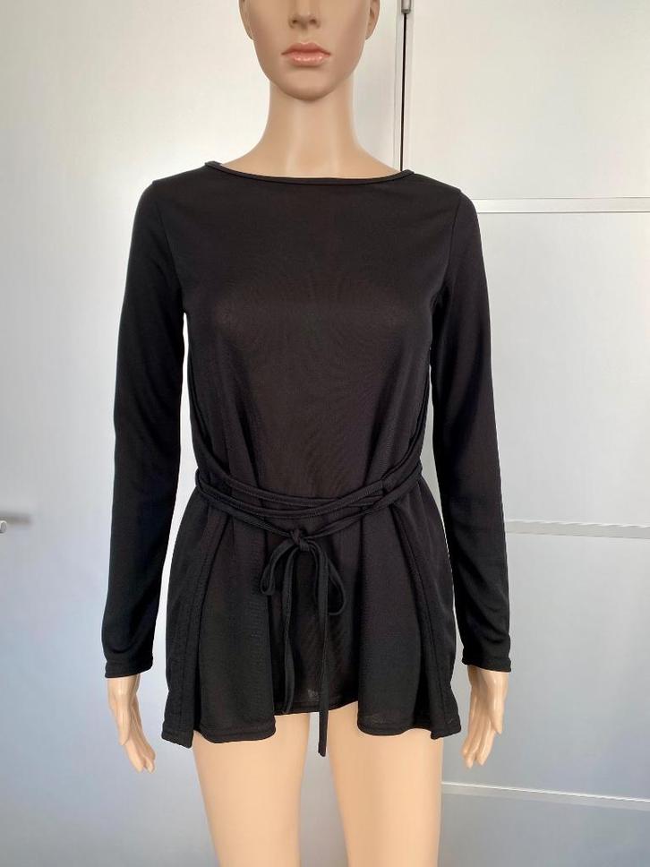 G799 Lac d'OR: maat S=36 blouse top trui zwart shirt, Kleding | Dames, Blouses en Tunieken, Zo goed als nieuw, Maat 36 (S), Zwart