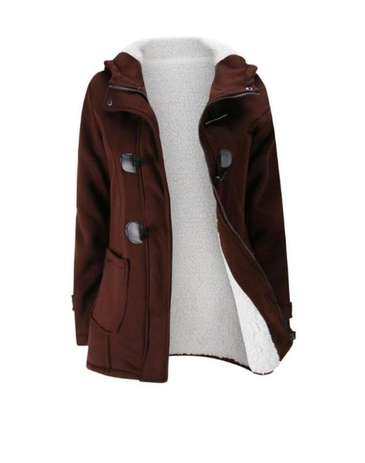 Bruine dames winterjas winter jas capuchon nette maat 32-48, Kleding | Dames, Jassen | Winter, Nieuw, Bruin, Verzenden