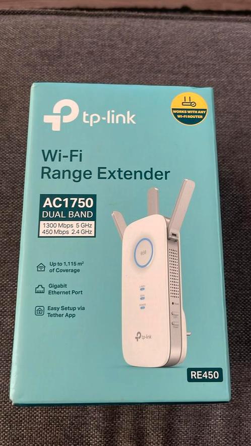 TP-Link RE450 wifi extender, Computers en Software, Netwerk switches, Zo goed als nieuw, Ophalen of Verzenden