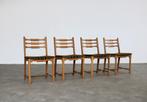 brutalist eetkamerstoelen | stoelen | jaren 60 | Vamo, Hout, Gebruikt, Bruin, .