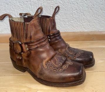 Paraiso vintage UNISEX boots western cowboy maat 40 bruin beschikbaar voor biedingen