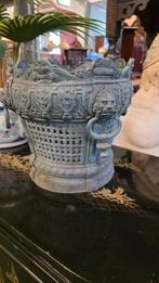 Bronzen bloempot, Chinees, 19e eeuw, Ophalen of Verzenden, Brons