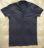Jeansblauw shirt met knoopjeshals, Kleding | Heren, Maat 46 (S) of kleiner, Blauw, Ophalen of Verzenden, Zo goed als nieuw