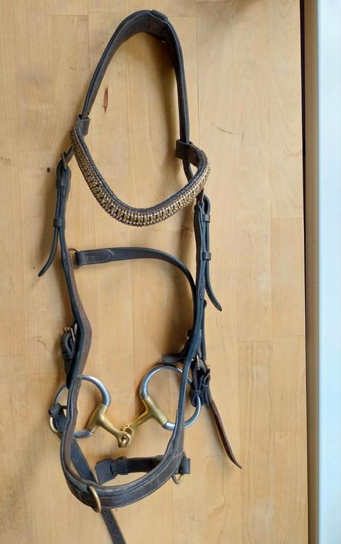 Rambo Micklem Full incl frontriem, bit en teugels, Dieren en Toebehoren, Paarden en Pony's | Hoofdstellen en Tuigage, Gebruikt