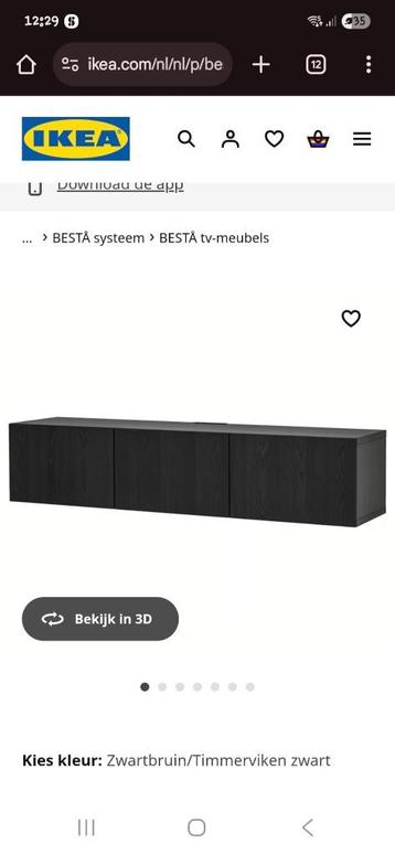 Besta TV kast hangend