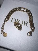 Christian Dior armband + ring, Goud, Overige materialen, Gebruikt, Ophalen