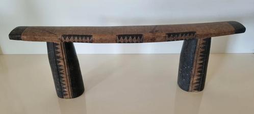 Oude Afrikaanse Zulu neksteun hoofdsteun, bewerkt, Antiek en Kunst, Kunst | Niet-Westerse kunst, Ophalen of Verzenden