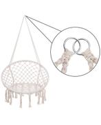 Leuke hangstoel creme, Huis en Inrichting, Stoelen, Ophalen, Zo goed als nieuw, Wit, Eén