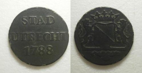 PD10552 Utrecht Stad Duit 1788, Postzegels en Munten, Munten | Nederland, Losse munt, 1 cent, Vóór koninkrijk, Verzenden