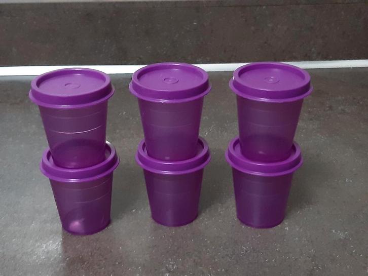 Tupperware voorraad potjes 50 ml paars, Huis en Inrichting, Keuken | Tupperware, Zo goed als nieuw, Schaal, Paars, Ophalen of Verzenden