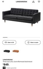 Landskrona ikea bank, Huis en Inrichting, Ophalen, Driepersoons, Zo goed als nieuw, Rechte bank