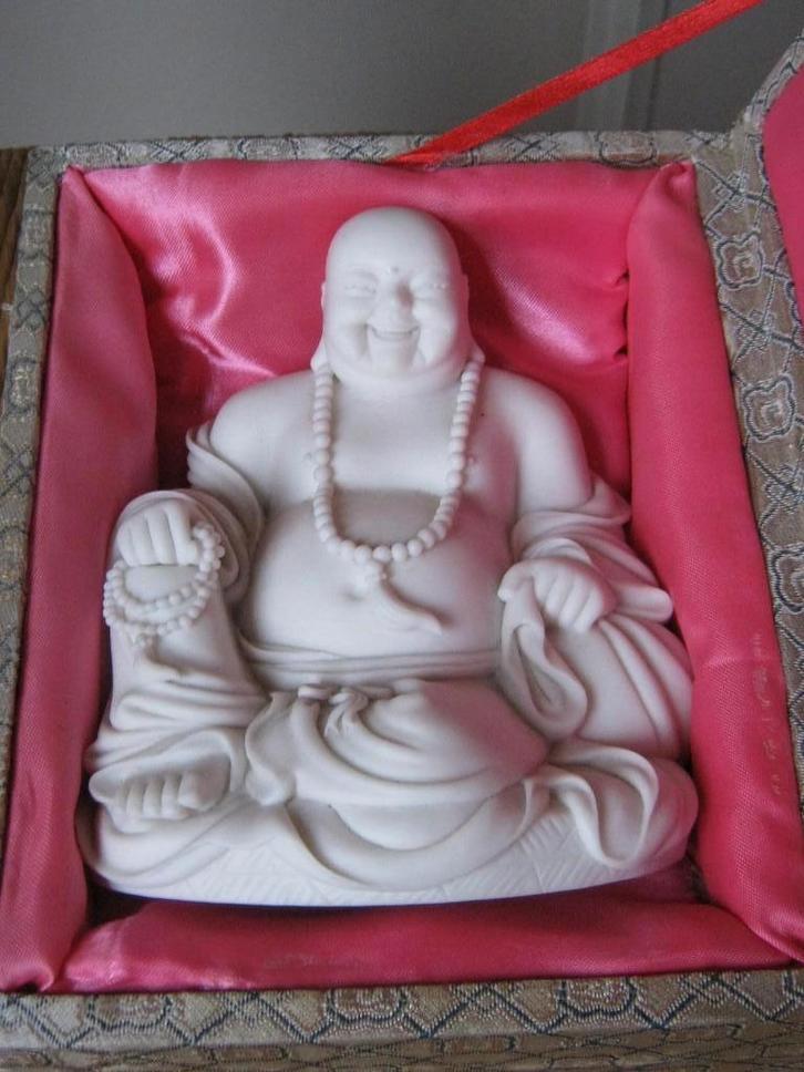 Dehua Deyi Happy Boeddha Chinees in originele doos, Antiek en Kunst, Kunst | Niet-Westerse kunst, Verzenden