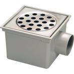 Nieuw Berg van den Abs emmerput 20x20cm met zij uitlaat rvs, Ophalen of Verzenden, Nieuw, Rvs, Douche