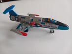Oud blikken speelgoed vliegtuig,  Fighter, Antiek en Kunst, Ophalen of Verzenden