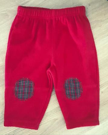 *SALE* Rode fleece broek maat 74 *NIEUW* (0329) a beschikbaar voor biedingen
